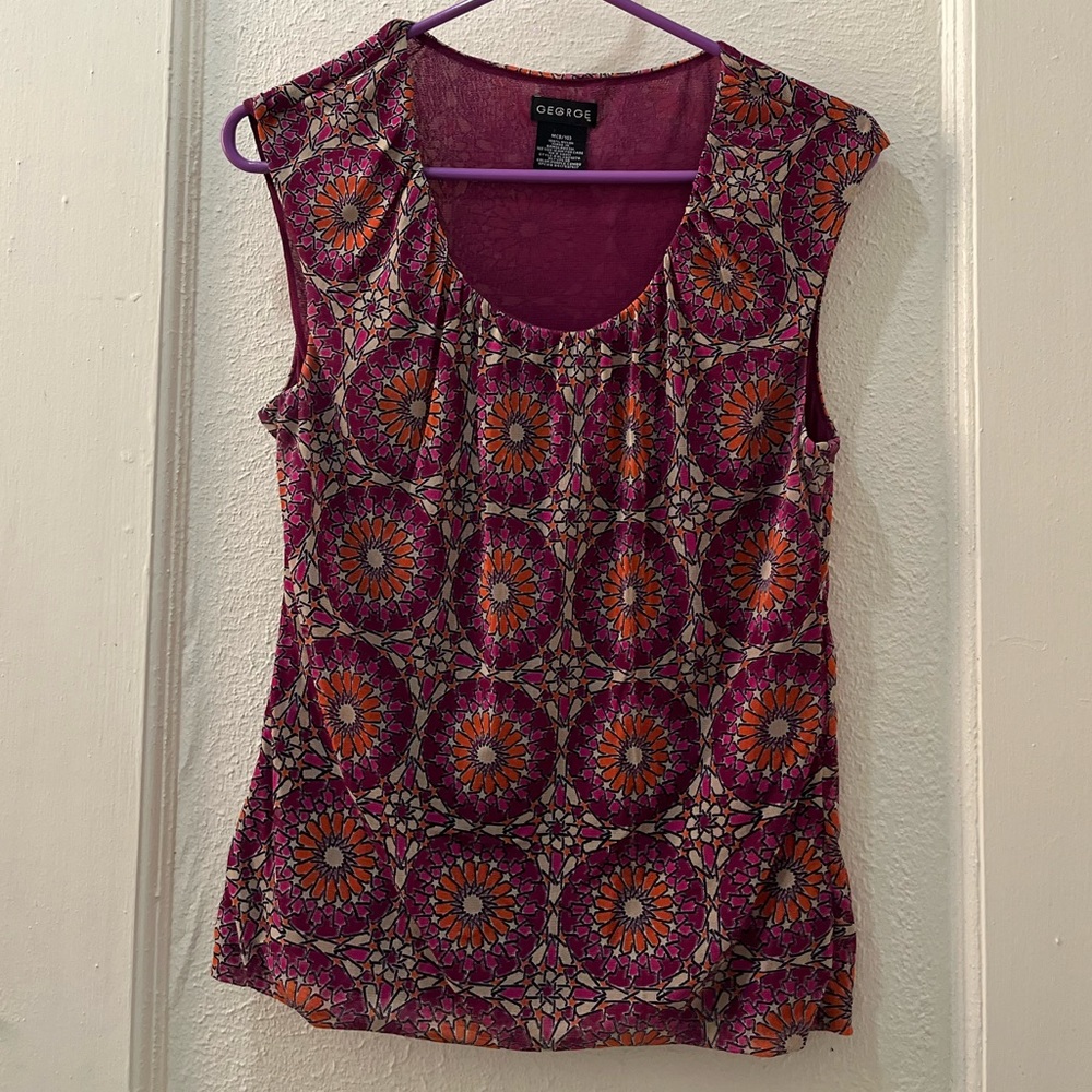 George Mesh Tank Top Womens top